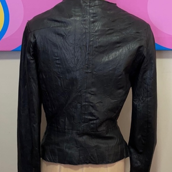 Kate Moss Leather Coat Jacket. - Picture 3 of 11